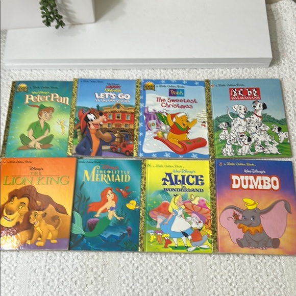 Disney Other - Collection of 8 Disney Themed Little Golden Storybooks